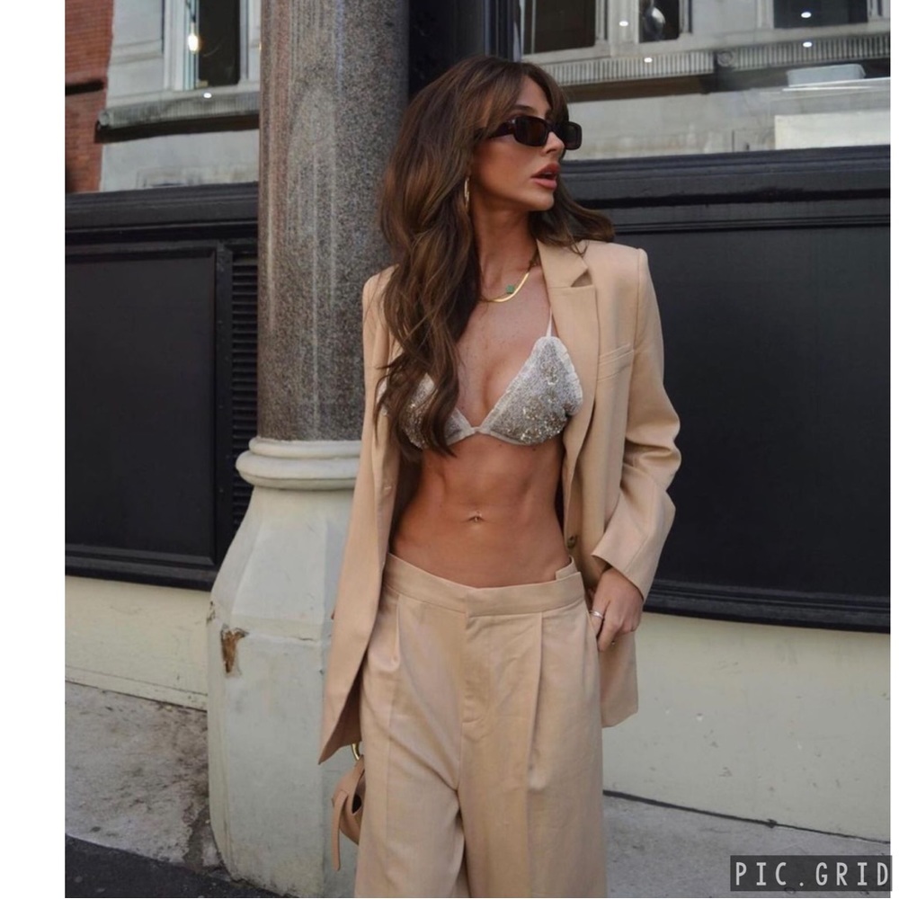 Zara full length pleated pant and straight cut blazer - Picture 5 of 16